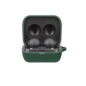 Bluetooth Earphone Silicone Protective Case For Sony LinkBuds WF-L900-2(Dark Green) (OEM)