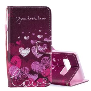 Letter and Heart Pattern Horizontal Flip Leather Case for Galaxy S10, with Holder & Card Slots & Wallet (OEM)