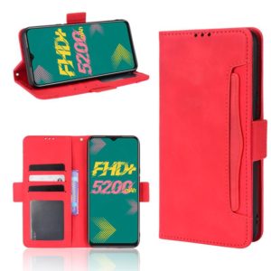 For Infinix Hot 11 Skin Feel Calf Pattern Leather Phone Case(Red) (OEM)