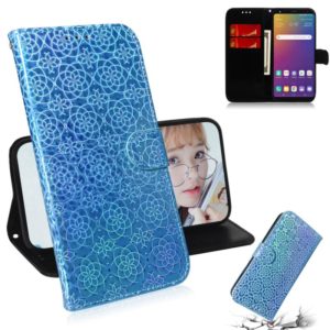 For LG Stylo 5 Solid Color Colorful Magnetic Buckle Horizontal Flip PU Leather Case with Holder & Card Slots & Wallet & Lanyard(Blue) (OEM)