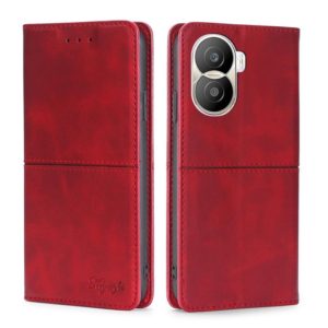 For Honor X40i Cow Texture Magnetic Leather Phone Case(Red) (OEM)