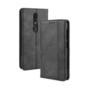 Magnetic Buckle Retro Crazy Horse Texture Horizontal Flip Leather Case for Nokia 4.2, with Holder & Card Slots & Photo Frame(Black) (OEM)