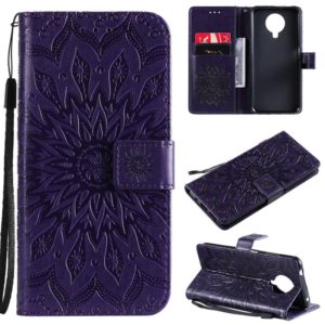 For Nokia 6.3 / G20 / G10 Sun Embossing Pattern Horizontal Flip Leather Case with Card Slot & Holder & Wallet & Lanyard(Purple) (OEM)