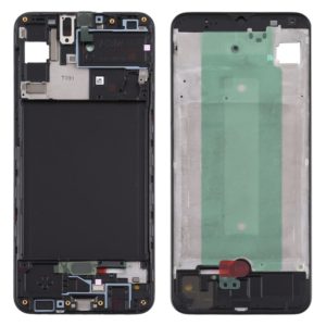 For Samsung Galaxy A30s Front Housing LCD Frame Bezel Plate (Black) (OEM)