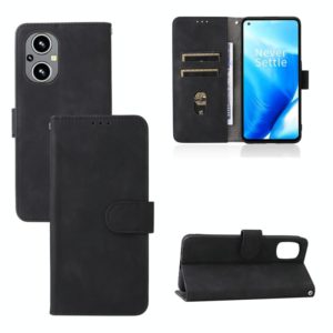 For OnePlus Nord N20 5G Skin Feel Magnetic Buckle Leather Phone Case(Black) (OEM)