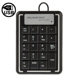 USB Non-synchronous Notebook Computer Numeric Keyboard with 19 Keys (OEM)