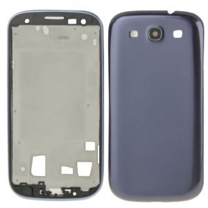 For Galaxy S III / i747 Full Housing LCD Frame Bezel Plate + Back Cover (Blue) (OEM)