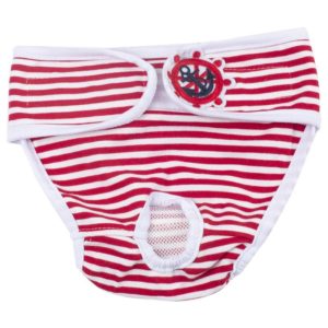 Pet Physiological Pants Female Dog Physiological Period Hygiene Pants, Size: L(Red White Stripes) (OEM)