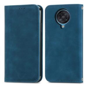 For Xiaomi Redmi K30 Pro / K30 Ultra Retro Skin Feel Business Magnetic Horizontal Flip Leather Case With Holder & Card Slots & Wallet & Photo Frame(Blue) (OEM)