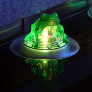 Outdoor Solar Water Floating Light Colorful Pond Decorative Lamp(Frog) (OEM)