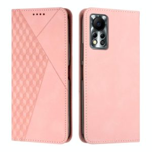 For Infinix Hot 11S NFC Diamond Splicing Skin Feel Magnetic Leather Phone Case(Rose Gold) (OEM)