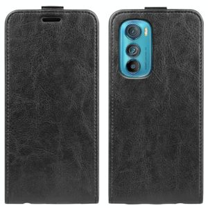 For Motorola Moto Edge 30 5G R64 Texture Vertical Flip Leather Phone Case(Black) (OEM)