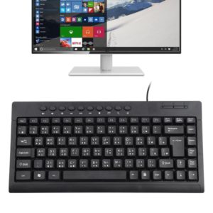 KB-301A Multimedia Notebook Mini Wired Keyboard, Cangjie Version (Black) (OEM)