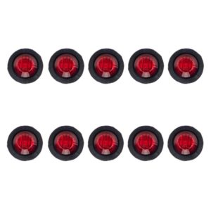 A5010 Red Light 10 in 1 Truck Trailer LED Round Side Marker Lamp (OEM)