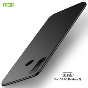 For OPPO Realme Q MOFI Frosted PC Ultra-thin Hard Case(Black) (MOFI) (OEM)