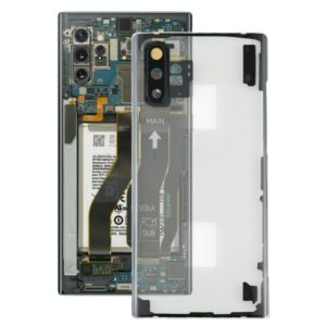 For Samsung Galaxy Note 10+ N975 N9750 Transparent Battery Back Cover with Camera Lens Cover (Transparent) (OEM)