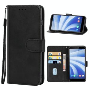 Leather Phone Case For HTC U12 Life(Black) (OEM)