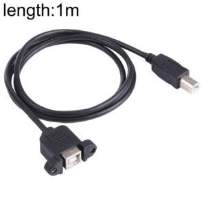 USB BM to BF Printer Extension Cable with Screw Hole, Length: 1m (OEM)