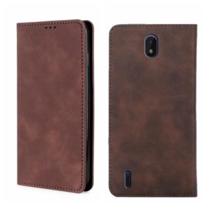 For Nokia C01 Plus/C1 2nd Editon Skin Feel Magnetic Horizontal Flip Leather Phone Case(Dark Brown) (OEM)
