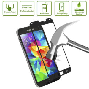 Toughened Protective Explosion-proof Tempered Glass Film for Galaxy S5 / G900(Black) (OEM)