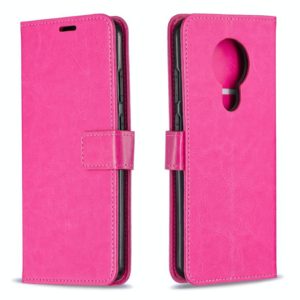 For Nokia 5.3 Crazy Horse Texture Horizontal Flip Leather Case with Holder & Card Slots & Wallet & Photo Frame(Rose) (OEM)