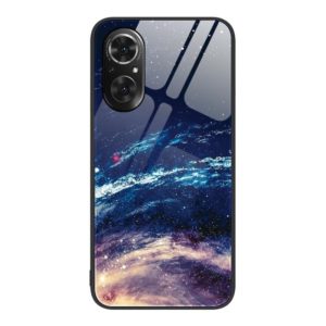 For Honor 50 SE Colorful Painted Glass Phone Case(Starry Sky) (OEM)