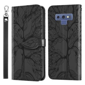 For Samsung Galaxy Note9 Life of Tree Embossing Pattern Horizontal Flip Leather Case with Holder & Card Slot & Wallet & Photo Frame & Lanyard(Black) (OEM)