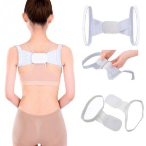 Adjustable Women Back Posture Corrector Shoulder Support Brace Belt Health Care Back Posture Belt, Size:XL (White) (OEM)