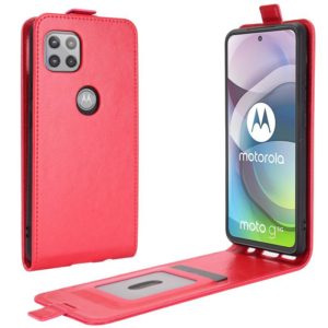 For Motorola Moto G 5G R64 Texture Single Vertical Flip Leather Protective Case with Card Slots & Photo Frame(Red) (OEM)