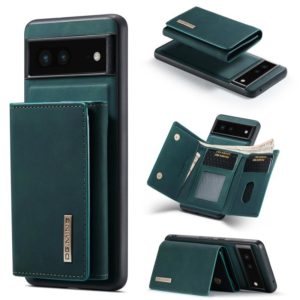 For Google Pixel 6A DG.MING M1 Series 3-Fold Multi Card Wallet + Magnetic Phone Case(Green) (DG.MING) (OEM)