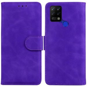 For Tecno Pova LD7 Skin Feel Pure Color Flip Leather Phone Case(Purple) (OEM)