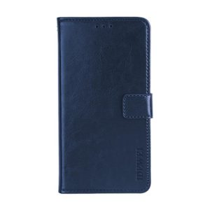 For Meizu 18 Pro idewei Crazy Horse Texture Horizontal Flip Leather Case with Holder & Card Slots & Wallet(Blue) (idewei) (OEM)