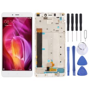 TFT LCD Screen for Xiaomi Redmi Note 4 Digitizer Full Assembly with Frame(White) (OEM)
