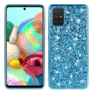 For Samsung Galaxy A71 5G Glitter Powder Shockproof TPU Protective Case(Blue) (OEM)