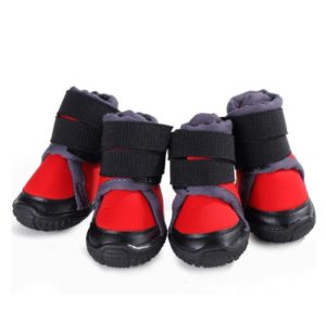 Pet Shoes Small Medium & Large Dogs Outdoor Sports Climbing Non-Slip Shoes, Size: 70(Red) (OEM)
