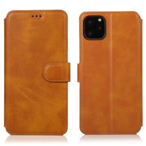 For iPhone 12 mini Calf Texture Magnetic Buckle Horizontal Flip Leather Case with Holder & Card Slots & Wallet & Photo Frame(Khaki) (OEM)