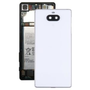 For Sony Xperia 8 Battery Back Cover with Middle Frame & Camera Lens Cover(Silver) (OEM)