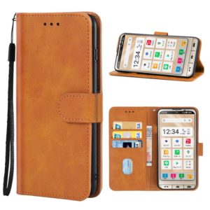 For Sharp Aquos Sense 6/SHG05/SH-54B/Sense 6S/SHG07 Leather Phone Case(Brown) (OEM)