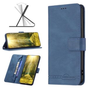 For OnePlus Nord N200 5G Magnetic Buckle RFID Flip Leather Phone Case(Blue) (OEM)