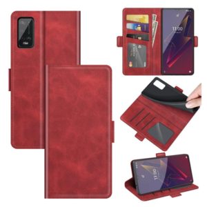 For Wiko Power U20 Dual-side Magnetic Buckle Horizontal Flip Leather Case with Holder & Card Slots & Wallet(Red) (OEM)