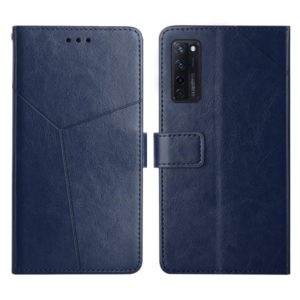 For ZTE Axon 20 4G Y Stitching Horizontal Flip Leather Phone Case(Blue) (OEM)