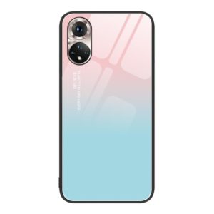 For Honor 50 Colorful Painted Glass Phone Case(Blue Sky) (OEM)