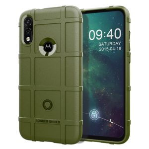 For Moto E7 Full Coverage Shockproof TPU Case(Army Green) (OEM)