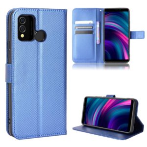 For BLU J9L Diamond Texture Leather Phone Case(Blue) (OEM)