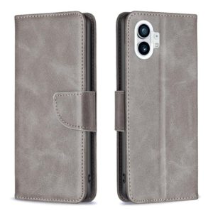 For Nothing Phone 1 Lambskin Texture Leather Phone Case(Grey) (OEM)