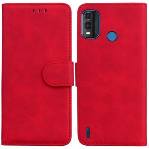 For Nokia G11 Plus Skin Feel Pure Color Flip Leather Phone Case(Red) (OEM)