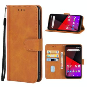 Leather Phone Case For Vodafone Smart X9(Brown) (OEM)