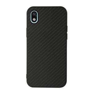 For Sony Xperia Ace III Carbon Fiber Skin PU + PC + TPU Shockprof Protective Phone Case(Black) (OEM)