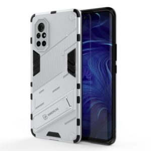 For Huawei Nova 8 Punk Armor 2 in 1 PC + TPU Shockproof Case with Invisible Holder(Silver) (OEM)