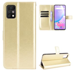 For Umidigi A11 Pro Max Crazy Horse Texture Horizontal Flip Leather Case with Holder & Card Slots & Lanyard(Gold) (OEM)